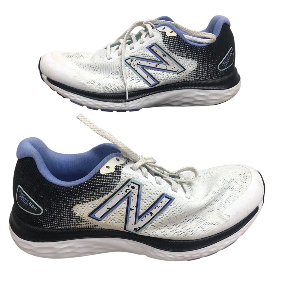 New Balance Fresh Foam size 9 white and purple walking shoes - Picture 3 of 11